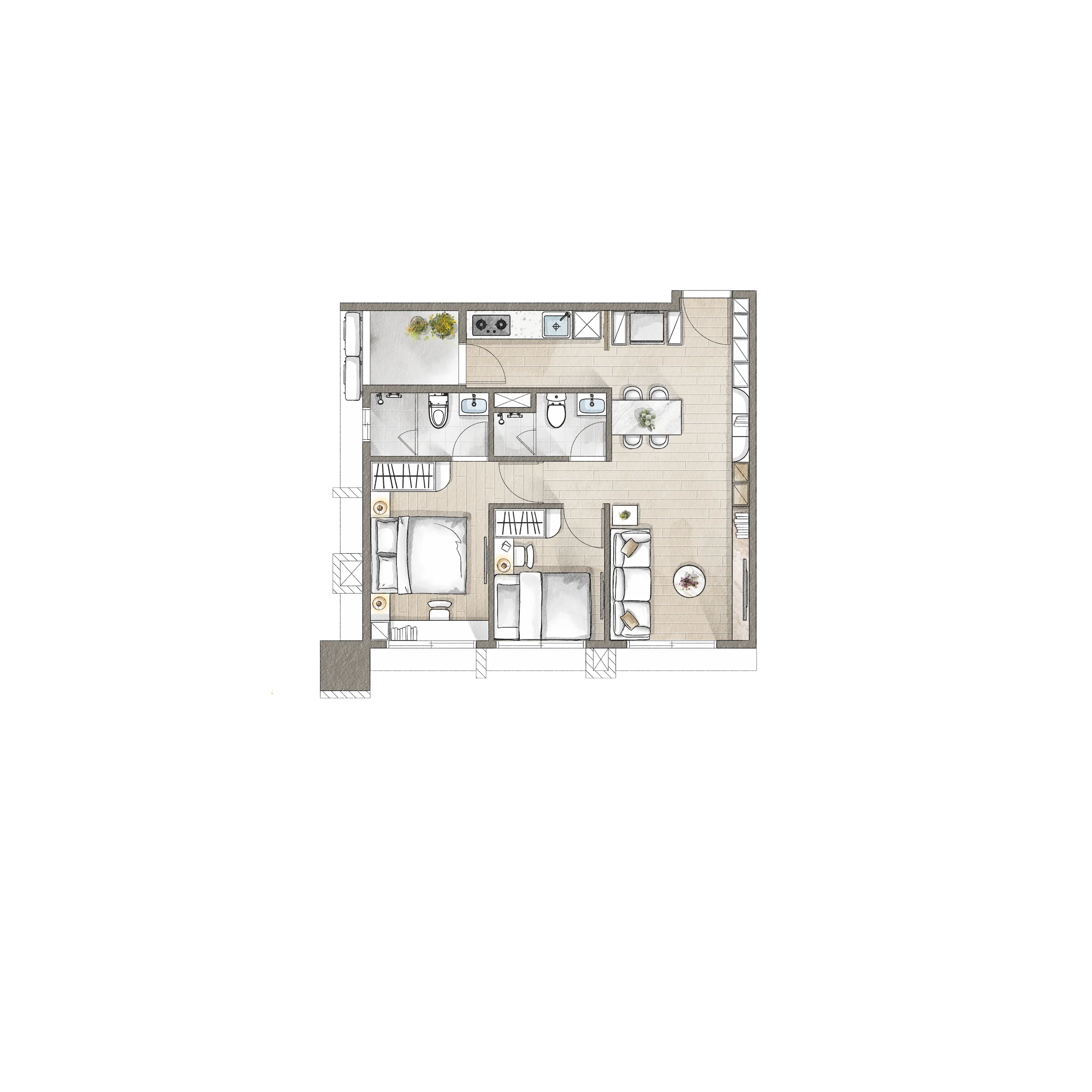 空間配置圖 C｜空間配置圖與室內格局設計作品