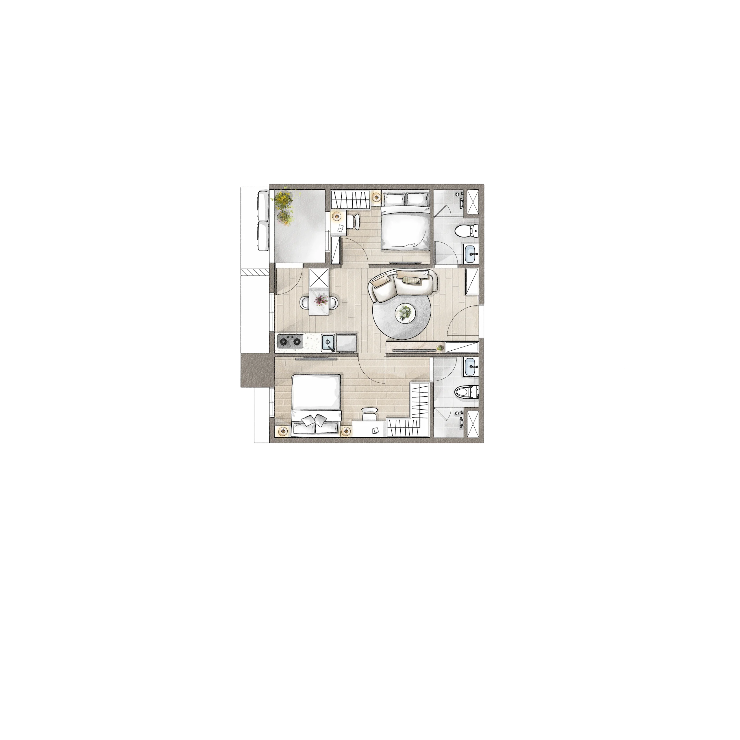 空間配置圖 C7-14｜空間配置圖與室內格局設計作品