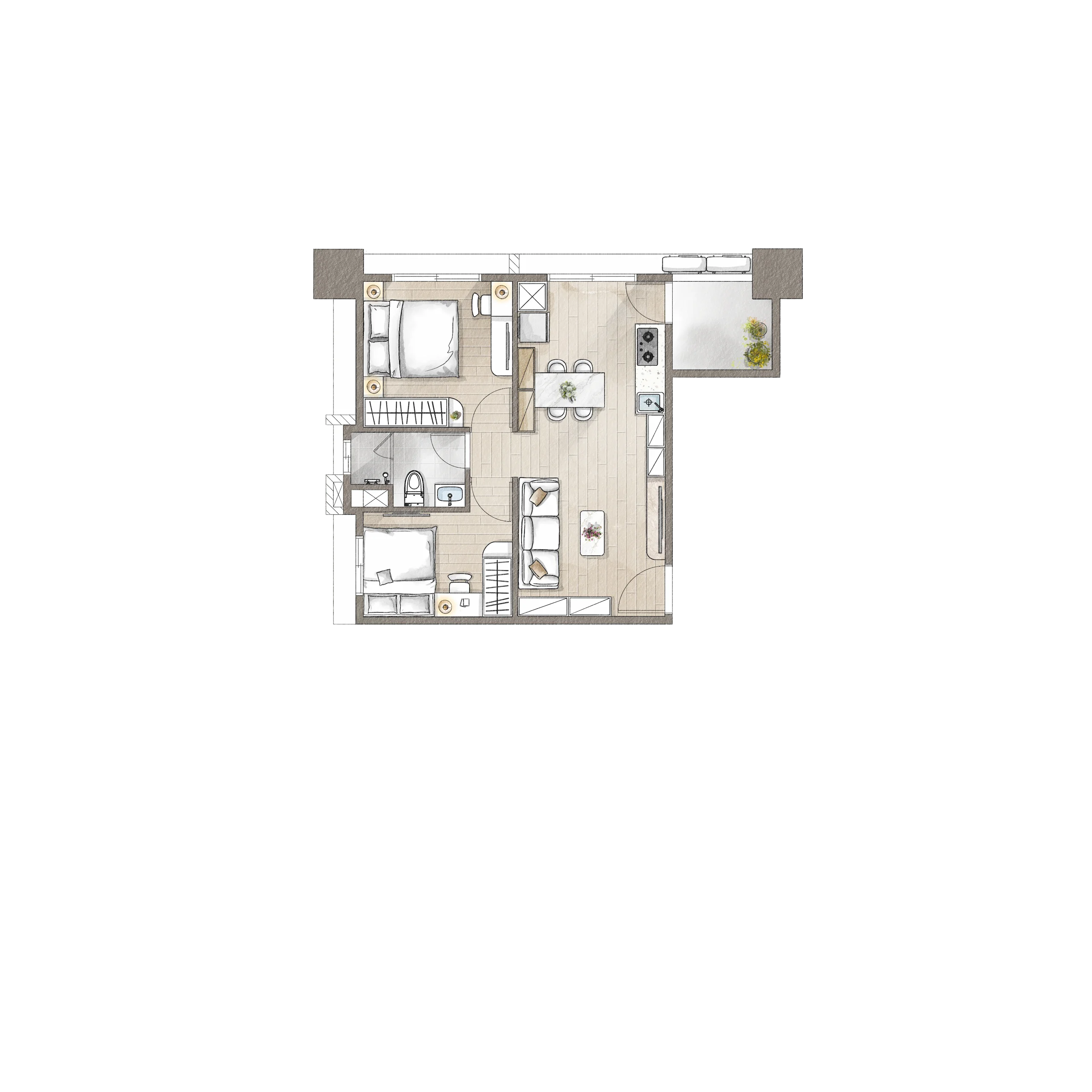 空間配置圖 E7-14｜空間配置圖與室內格局設計作品