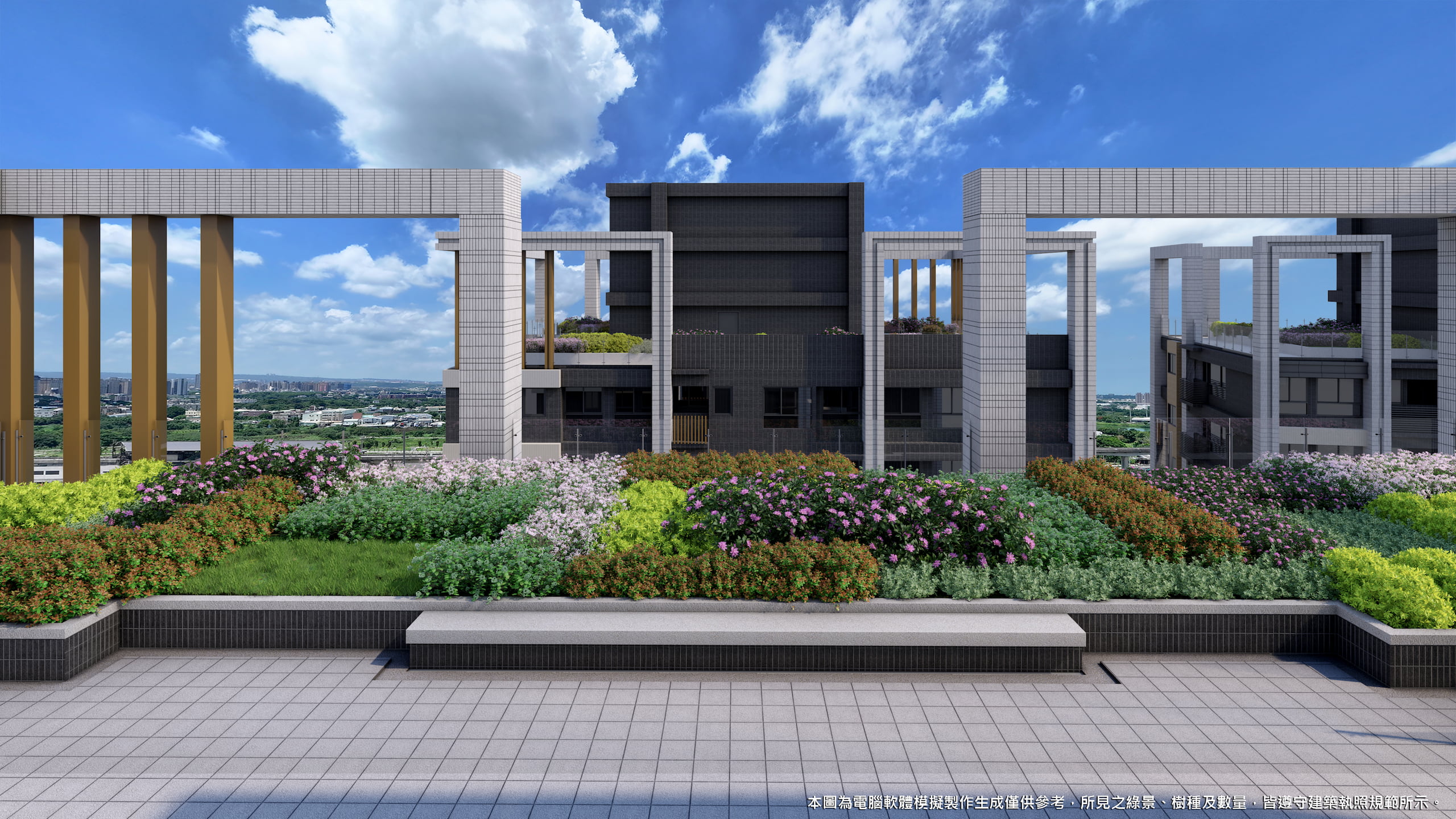 勤撲大道 Hanging gardens 05｜室內公設設計與建築視覺化作品