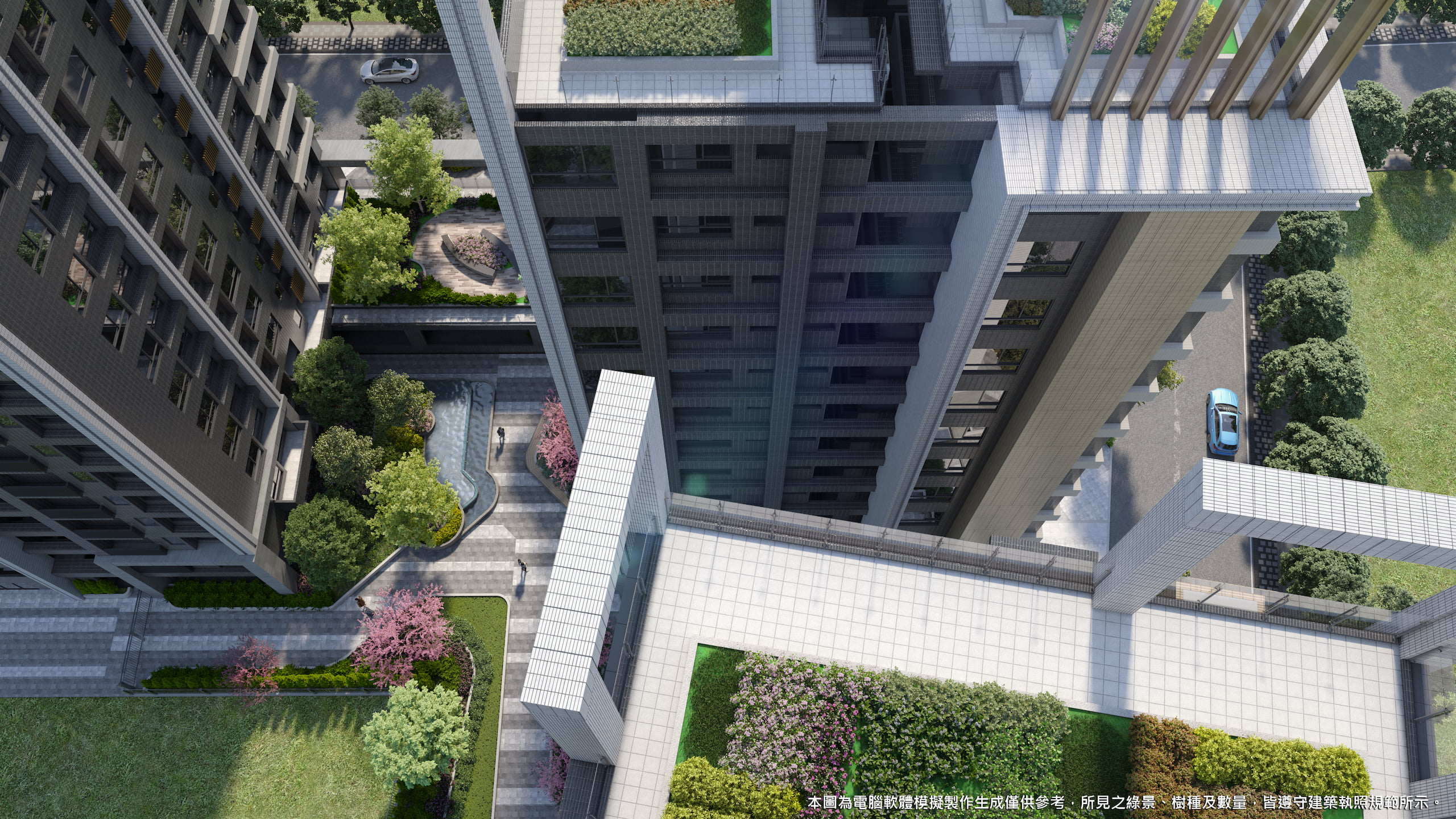 勤撲大道 Hanging gardens 07｜室內公設設計與建築視覺化作品