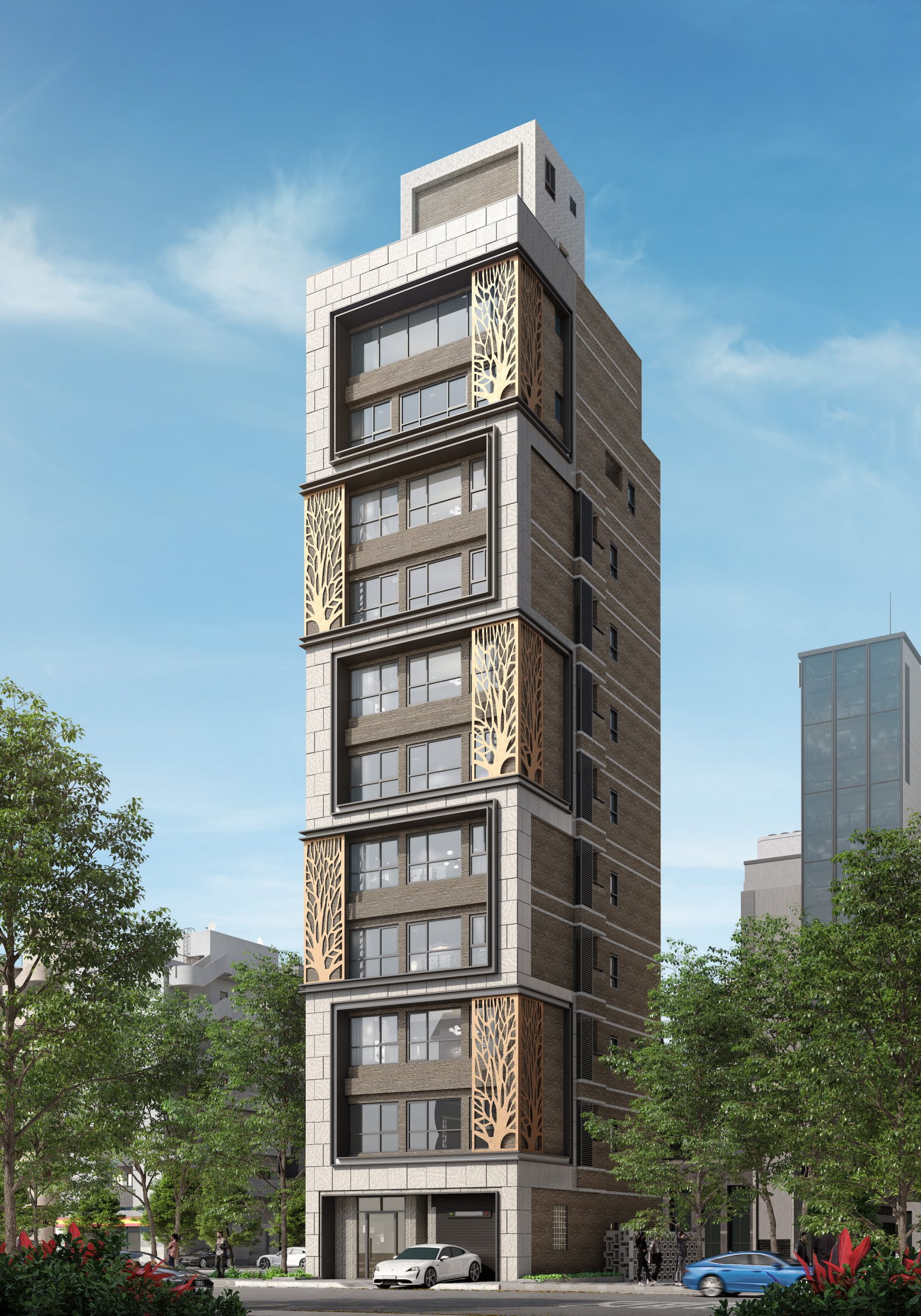 德孚曉碧 A｜建築外觀透視圖與房地產建築視覺化作品